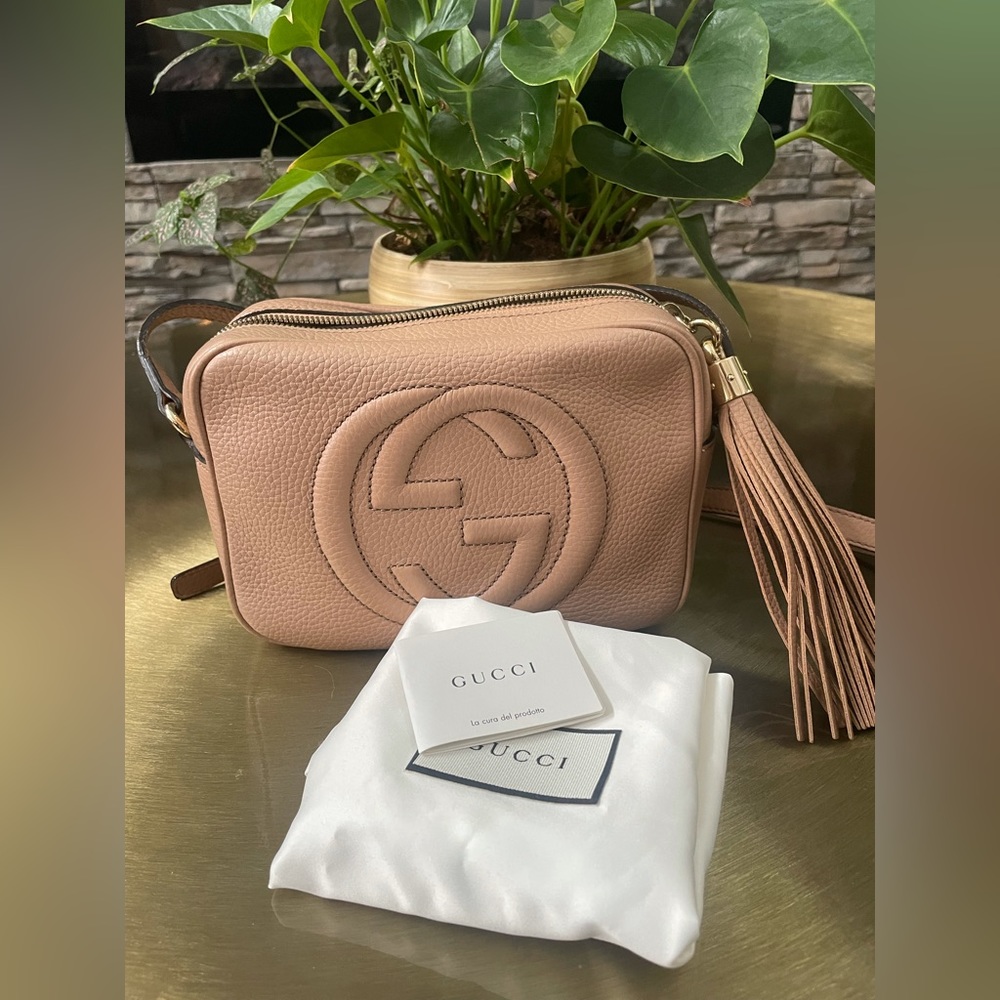 SOLD Gucci Soho Taupe Beige Leather